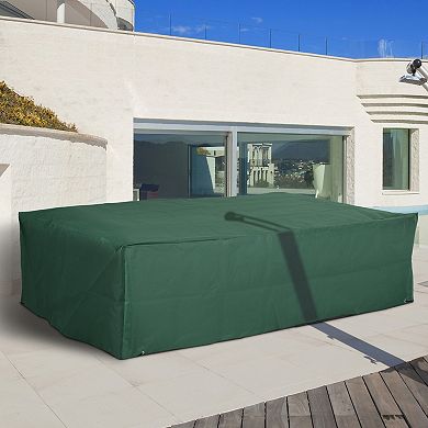 New Outdoor Furniture Cover Sectional Sofa Set Chaise Chair Protector Green 97"