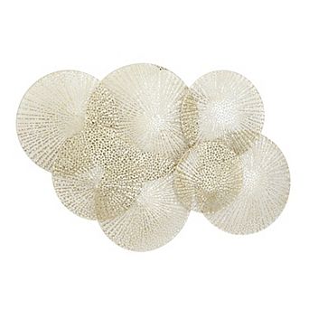 Stella & Eve Metal Wall Decor With Perforated Design