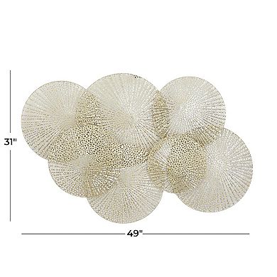 Stella & Eve Metal Wall Decor With Perforated Design