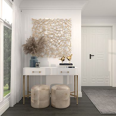 Stella & Eve Metal Overlapping Lines Wall Decor