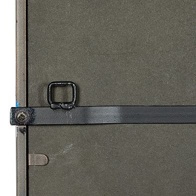 Stella & Eve Metal Window Pane Inspired Wall Mirror With Arched Top