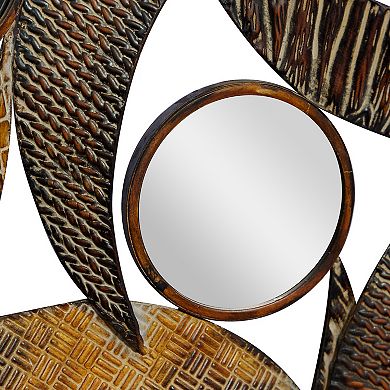 Stella & Eve Metal Wall Decor With Round Mirror Accents