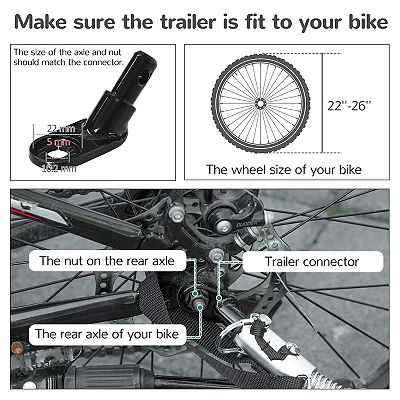 Aosom 2-in-1 Pet Bike Trailer, Dog Stroller, Small Pet Aosom 2-in-1 Pet Bike Trailer, Dog Stroller, Small Pet