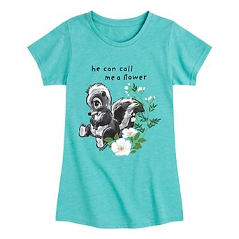 Disney's Bambi Girls 7-16 Call Me A Flower Graphic Tee