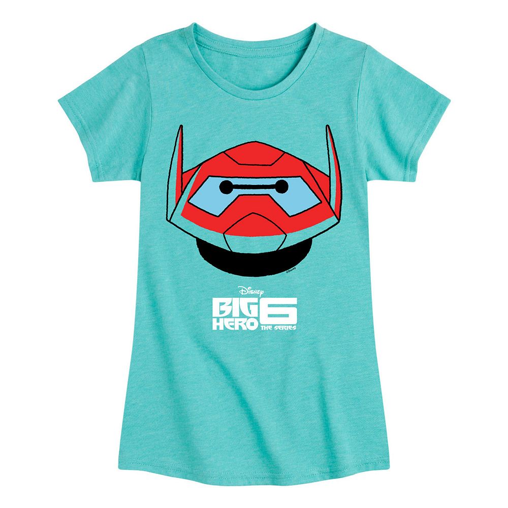 big hero 6 bike helmet Disney / Pixar's Big Hero 6 Girls 7-16 Baymax Helmet Graphic Tee, Girl's, Size: Medium (8), Blue