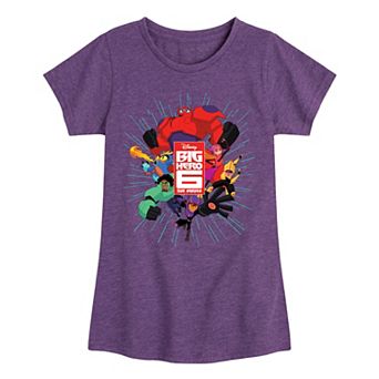 Disney / Pixar's Big Hero 6 Girls 7-16 Group Graphic Tee