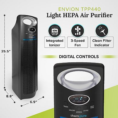 Envion Therapure Medium/large Room Air Purifier With Digital Controls & Timer