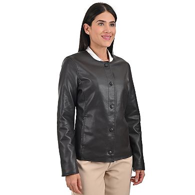 Women's Nine West No Collar Jacket