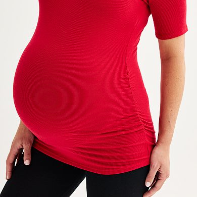 Maternity Sonoma Goods For Life® 1/2 Sleeve Essential Square Neck Tee