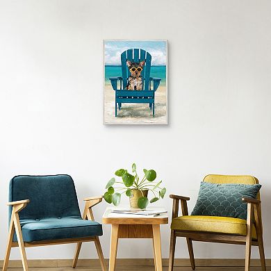 Masterpiece Beach Club Beauties II Framed Canvas Art