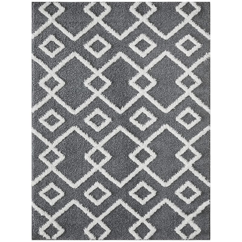 Loomaknoti Vemoa Adeta Gray Area Rug, Blue, 5X7 Ft