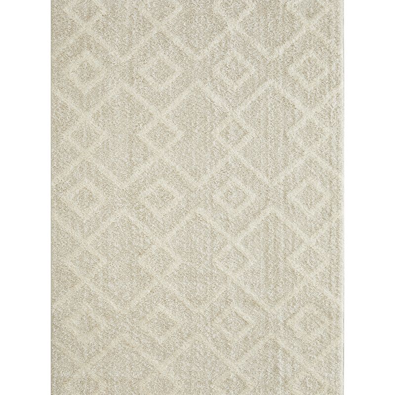 Loomaknoti Vemoa Adeta Gray Area Rug, White, 10X13 Ft