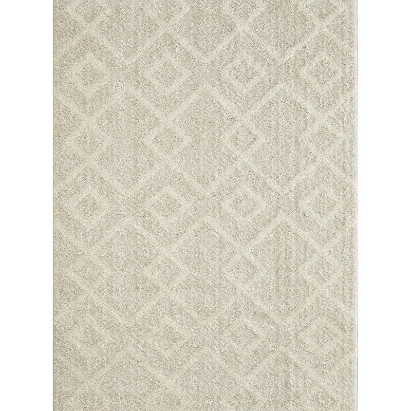 Loomaknoti Vemoa Adeta Gray Area Rug, White, 10X13 Ft