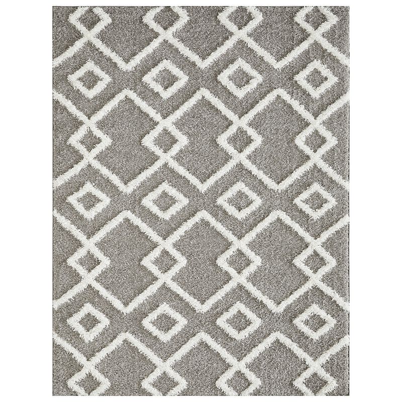Loomaknoti Vemoa Adeta Gray Area Rug, Grey, 5X7 Ft