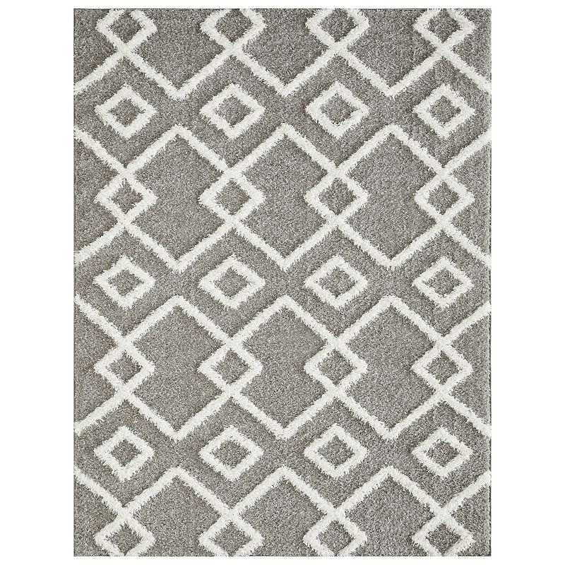 Loomaknoti Vemoa Adeta Gray Area Rug, Grey, 5X7 Ft