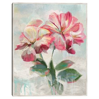 Masterpiece Raspberry Duet Framed Canvas Art