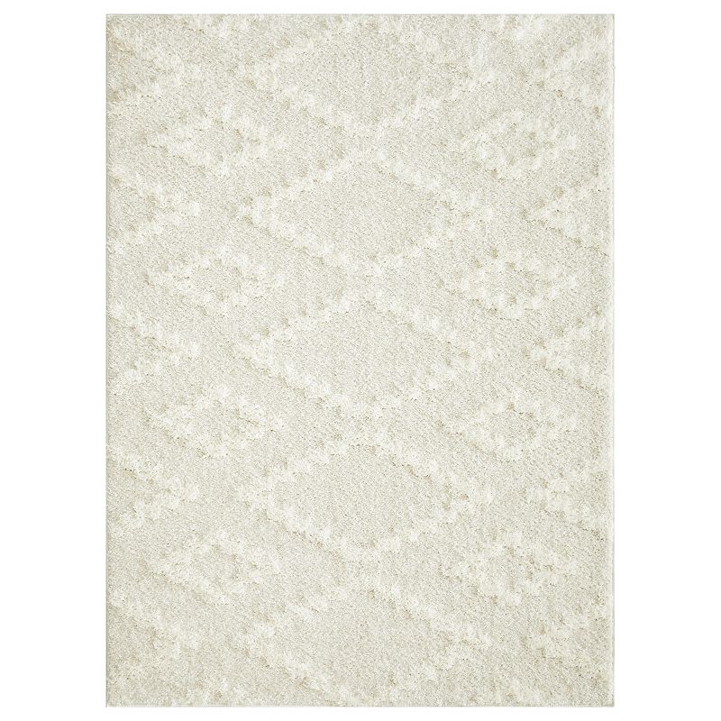 Loomaknoti Vemoa Aslayn Area Rug, White, 10X13 Ft