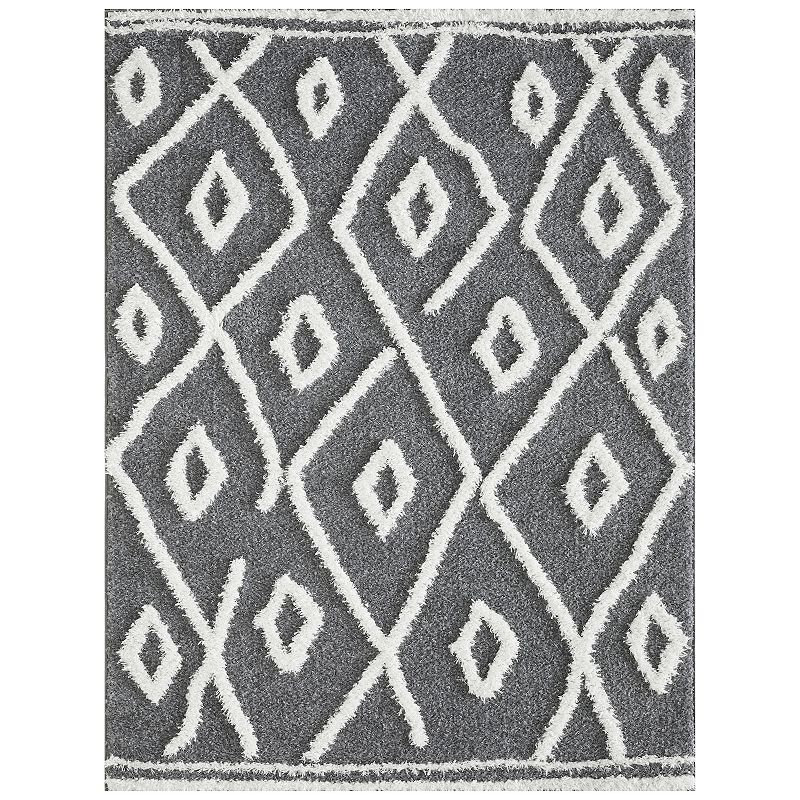 Loomaknoti Vemoa Avonako Area Rug, Blue, 5X7 Ft