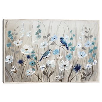 Masterpiece Bluebirds in Spring by Nan Framed Print