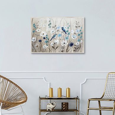 Masterpiece Bluebirds in Spring by Nan Framed Print