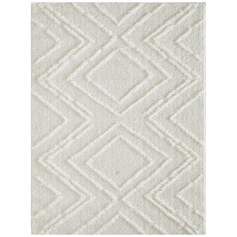 Loomaknoti Vemoa Armeley Area Rug, White, 10X13 Ft