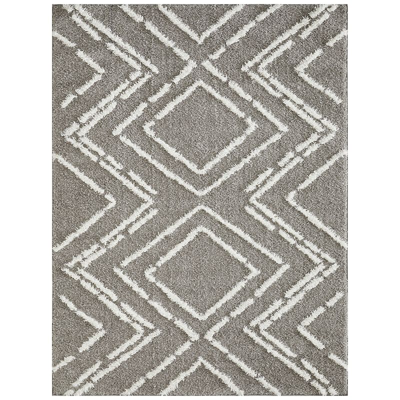 Loomaknoti Vemoa Armeley Area Rug, Grey, 5X7 Ft