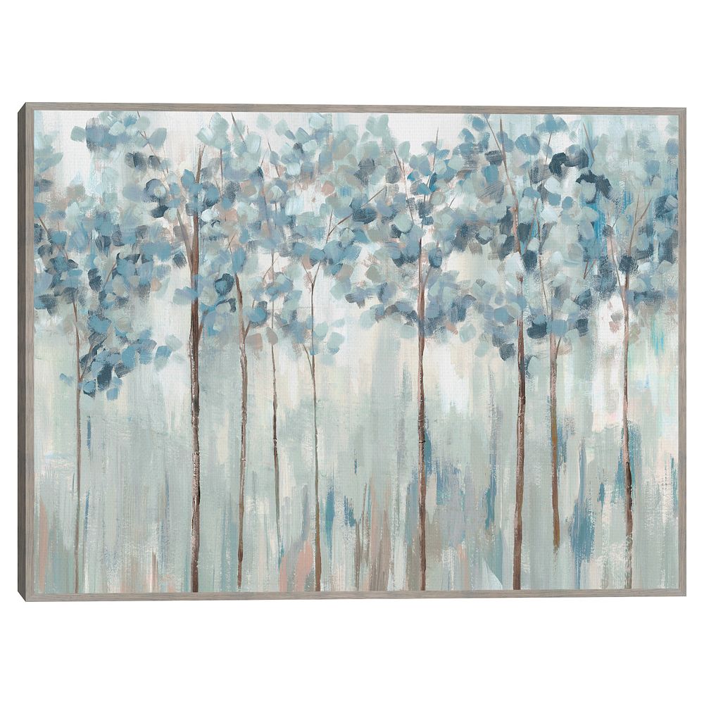 Masterpiece Blue Forest by Ian C Framed Canvas Art