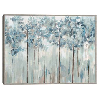 Masterpiece Blue Forest by Ian C Framed Canvas Art