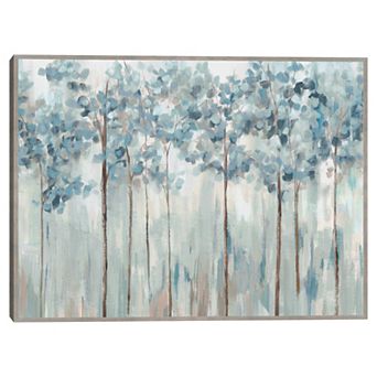 Masterpiece Blue Forest by Ian C Framed Canvas Art