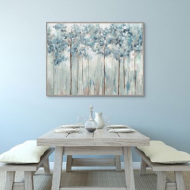 Masterpiece Blue Forest by Ian C Framed Canvas Art