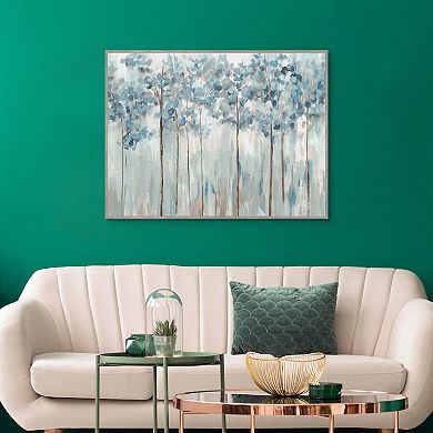 Masterpiece Blue Forest by Ian C Framed Canvas Art