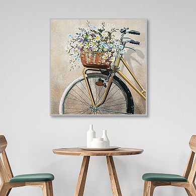 Master Piece Garden Bike by Studio Arts Framed Print