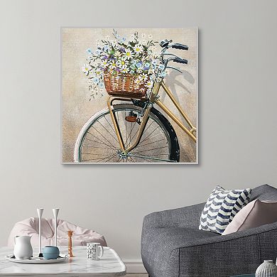 Master Piece Garden Bike by Studio Arts Framed Print