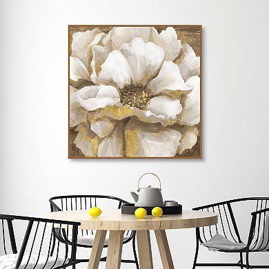 Master Piece Touch of Gold Bloom Framed Canvas Art