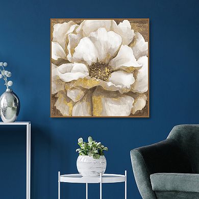 Master Piece Touch of Gold Bloom Framed Canvas Art