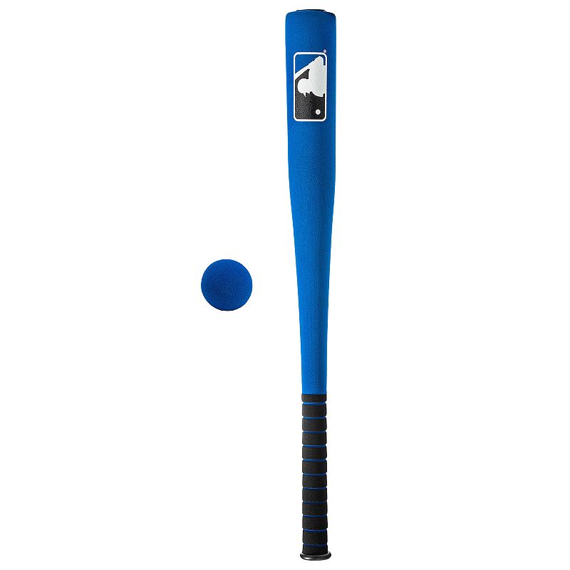 Franklin Sports MLB 27in Foam Bat & Ball Set - Kids Baseball and Bat Set - Includes Foam Bat and Ball - Officical MLB Licensed Product - Blue