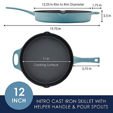 Rachael Ray NITRO 12-in. Cast-Iron Skillet