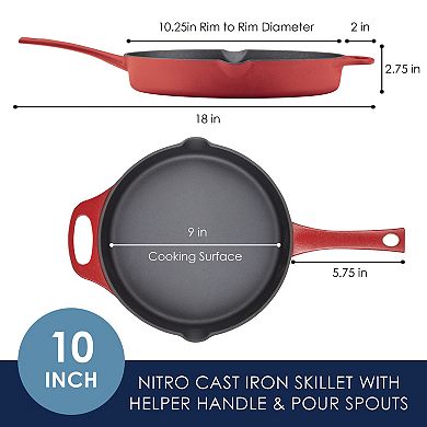 Rachael Ray NITRO 10-in. Cast-Iron Skillet