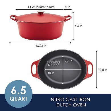 Rachael Ray NITRO 6.5-qt. Cast-Iron Dutch Oven