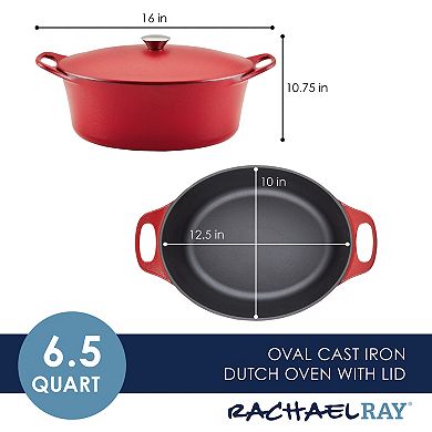 Rachael Ray NITRO 6.5-qt. Cast-Iron Dutch Oven