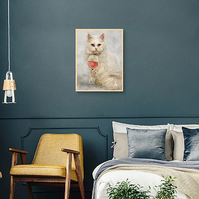 Masterpiece Happy Hour Feline Framed Print