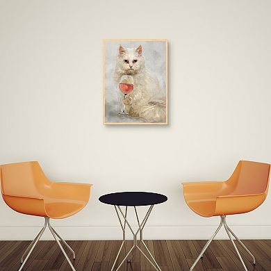 Masterpiece Happy Hour Feline Framed Print