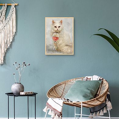 Masterpiece Happy Hour Feline Framed Print