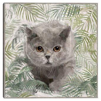 Masterpiece Island Kitties I Framed Canvas Print