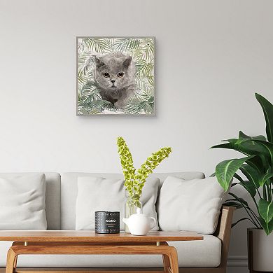 Masterpiece Island Kitties I Framed Canvas Print