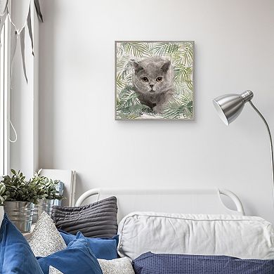 Masterpiece Island Kitties I Framed Canvas Print