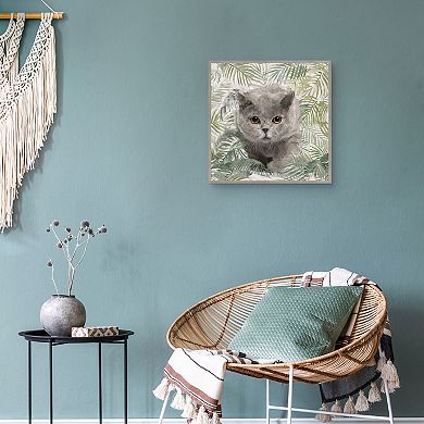 Masterpiece Island Kitties I Framed Canvas Print