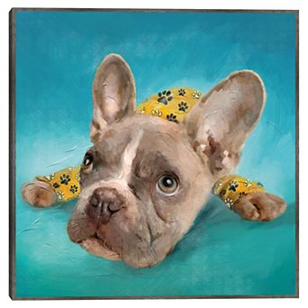 Masterpiece PJ Pups II Framed Canvas Print