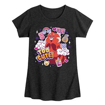 Disney / Pixar's Turning Red Girls 7-16 Too Cute Graphic Tee