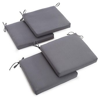 Blazing Needles 20-inch by 19-inch Twill Chair Cushion (Set of Four)